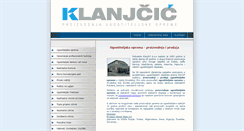 Desktop Screenshot of klanjcic.hr